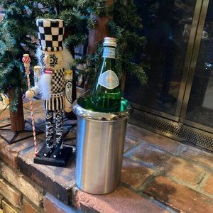 Stainless Wine cooler or utensil holder
